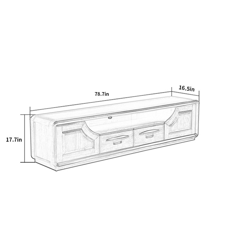 LORENZO 78.7'' Media Console Wayfair Canada